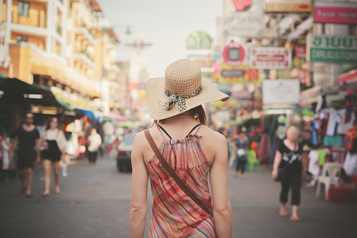 woman traveling