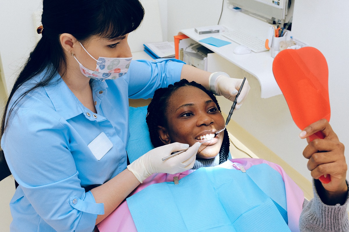 woman at dental clinic