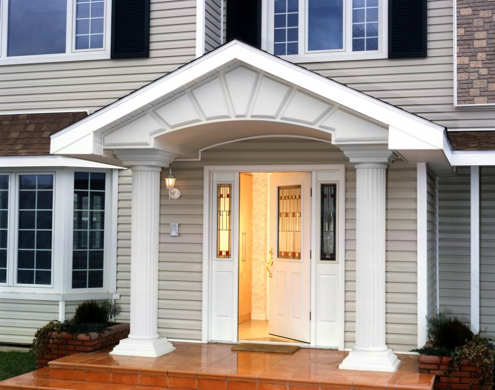 An image of a home's entrance door