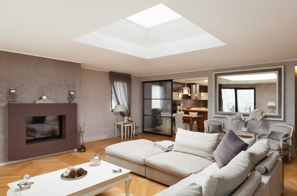 skylight in a home with natural light